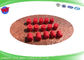 Guarnizioni di gomma rosso/del nero EDM per le perforatrici di EDM 9 x 9mm/0.1-3.0mm