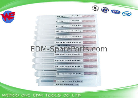 Lunghezza su ordinazione EDM che infila il rame del tungsteno degli elettrodi M6 con un foro da 1 millimetro del diametro