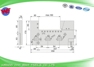 SV280-100mm 120MM SV280-150mm Morsetti porta maschere Apparecchio per elettroerosione a filo Morsa in acciaio CNC