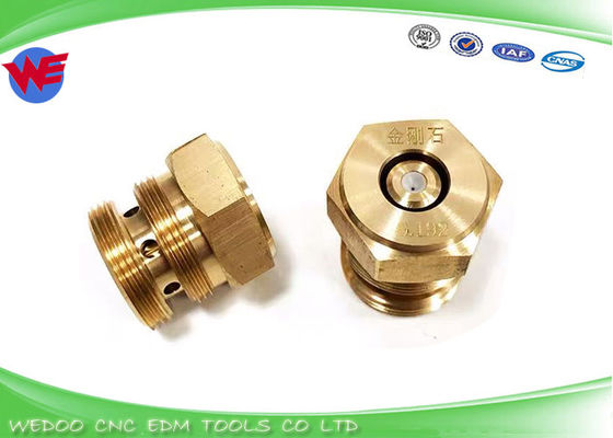 RISUSABILE filo guida filo EDM Rosso diamante Nozzolo di acqua Guida 0.192 / 0.195mm